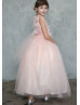 3D Flower Tulle Flower Girl Dress